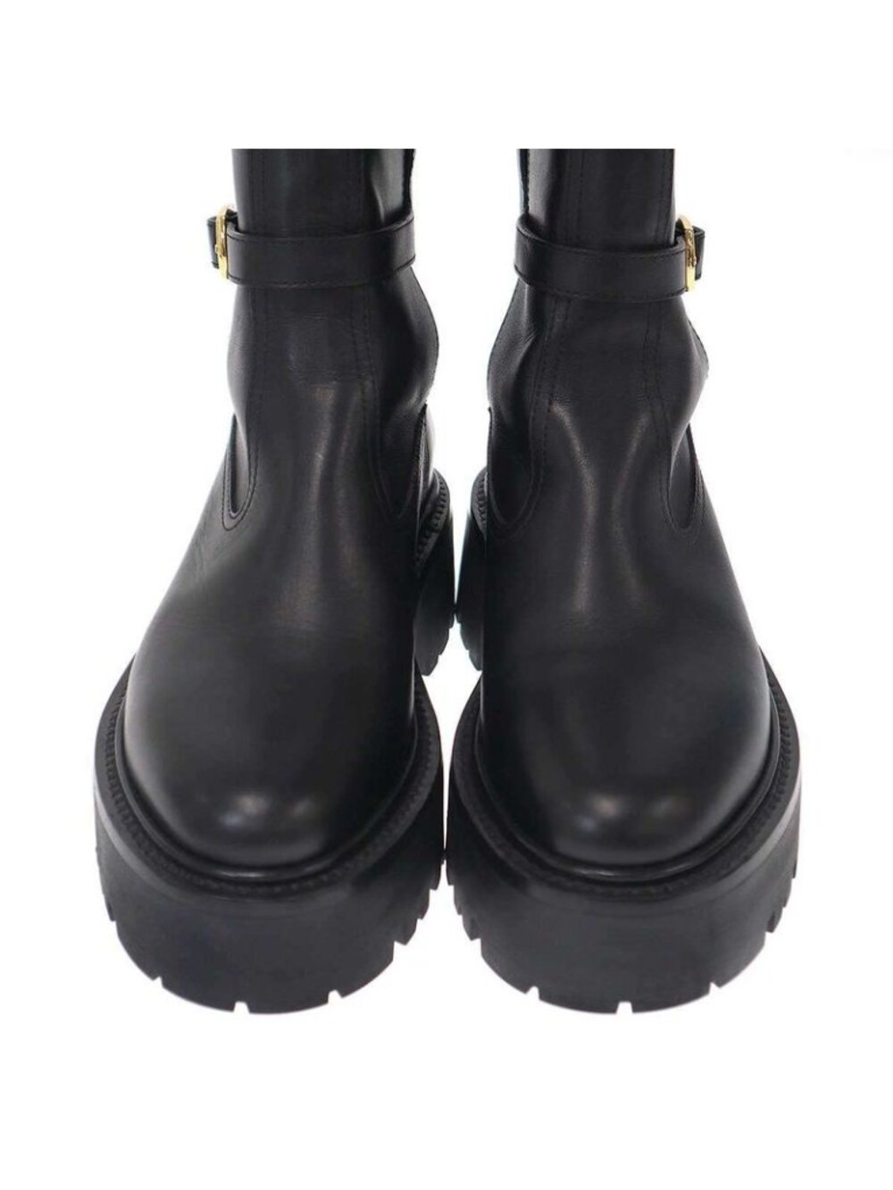 Celine Bulky Buckle Medium Boots Be0212 Black 36 - Picture 8 of 8